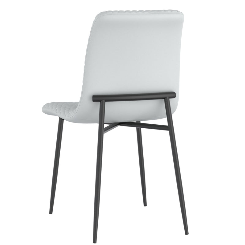 3. "Black and Grey Dining Chairs - Set of 2 - Sleek and Elegant"