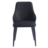 5. "Kash Dining Chair, Set of 2, in Black Faux Leather - Comfortable and durable seating solution"