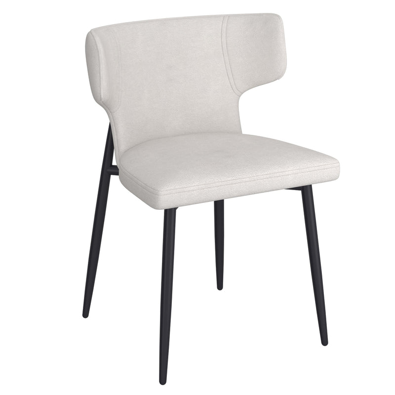 1. "Olis Dining Chair, Set of 2, Beige Fabric and Black - Elegant and comfortable seating for your dining room"