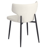 3. "Black and Beige Dining Chairs - Set of 2, Modern Design for Any Decor"
