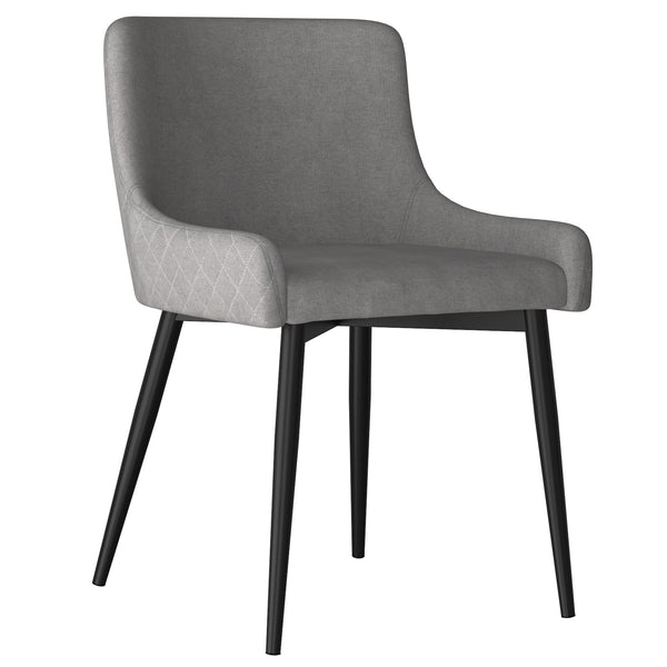 1. "Bianca Dining Chair, Set of 2 in Grey and Black Leg - Stylish and comfortable seating"