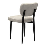 3. "Zeke Dining Chair, Set of 2 in Beige and Black - Perfect blend of style and functionality"