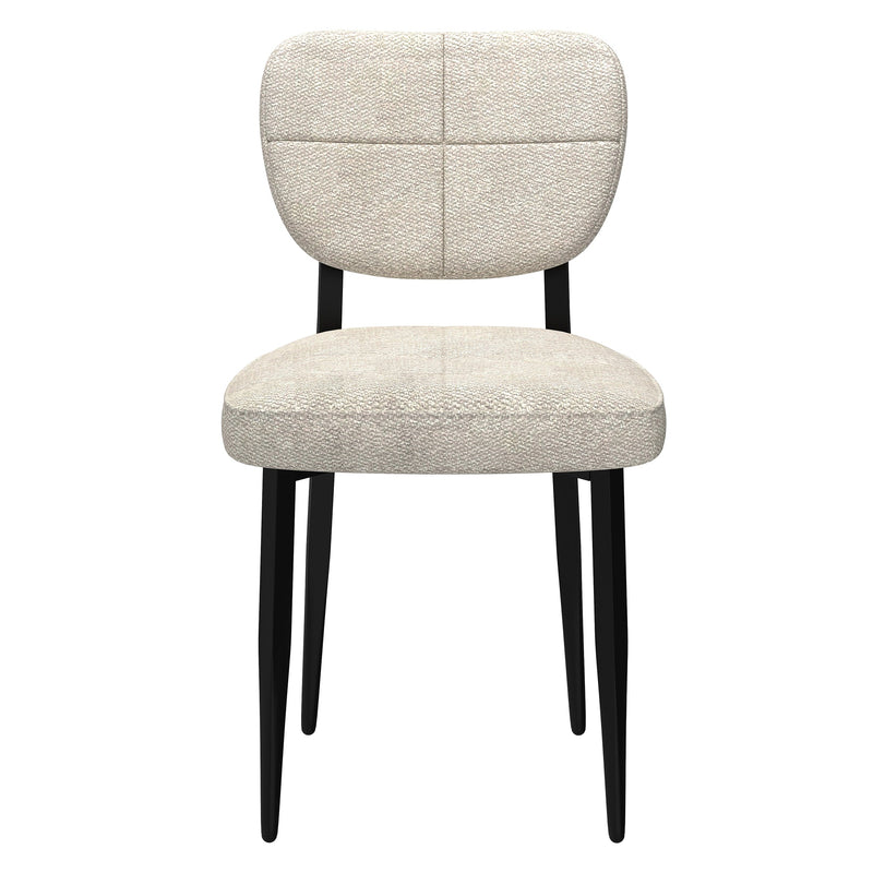 5. "Zeke Dining Chair, Set of 2 - Beige and Black chairs that elevate your dining room decor"