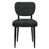 5. "Versatile Zeke Dining Chair, Set of 2, in Charcoal and Black - Ideal for any dining room decor"