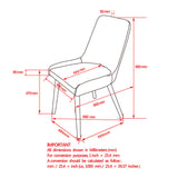 8. "Grey Leg Mia Dining Chair, Set of 2 - Create a Sophisticated Ambiance in Your Dining Area"