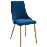 1. "Carmilla Dining Chair, Set of 2 in Blue and Aged Gold - Elegant and Comfortable Seating"