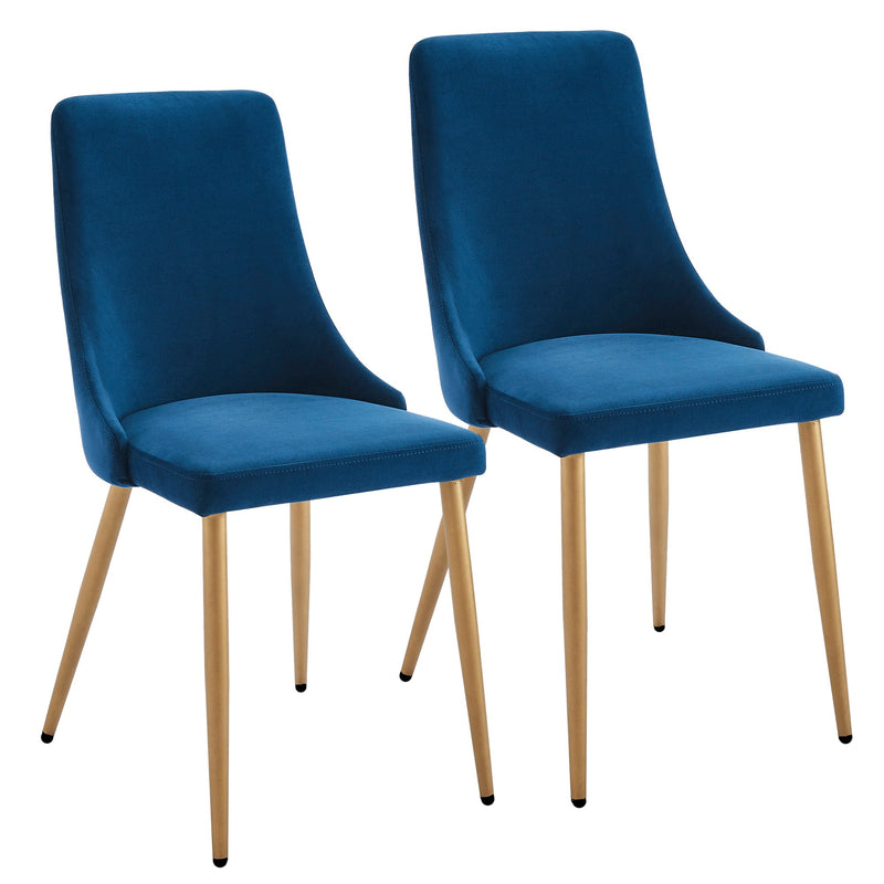 7. "Carmilla Dining Chairs - Sleek Design with a Touch of Vintage Charm"