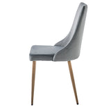 4. "Grey and Aged Gold Dining Chairs - Enhance your dining experience with these luxurious seating options"