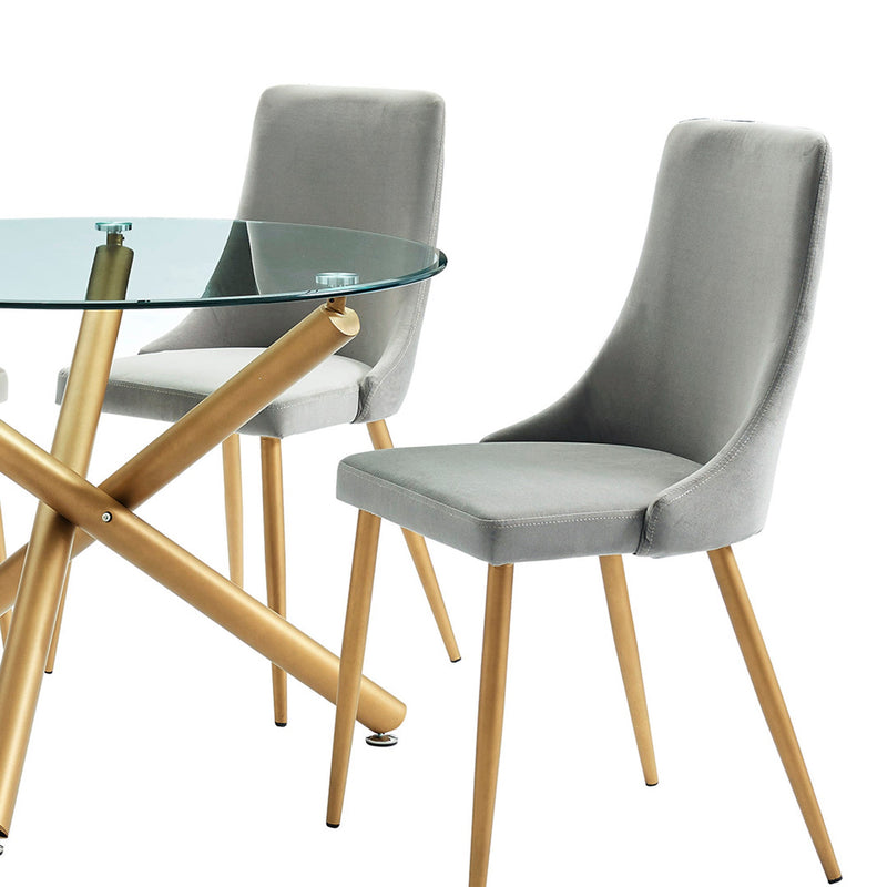 5. "Carmilla Dining Chair, Set of 2 - Beautifully designed chairs that blend modern and vintage aesthetics"