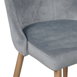 6. "Grey and Aged Gold Chairs - Add a touch of elegance to your dining area with these stunning pieces"