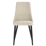 5. "Venice Dining Chair Set in Beige and Black - Add sophistication to your dining area"