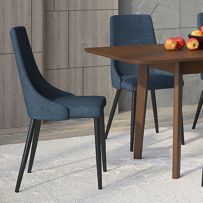 2. "Blue and Black Venice Dining Chair, Set of 2 - Enhance your dining space with modern elegance"
