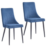 7. "Venice Dining Chair, Set of 2 - Comfortable and durable chairs in trendy blue and black"
