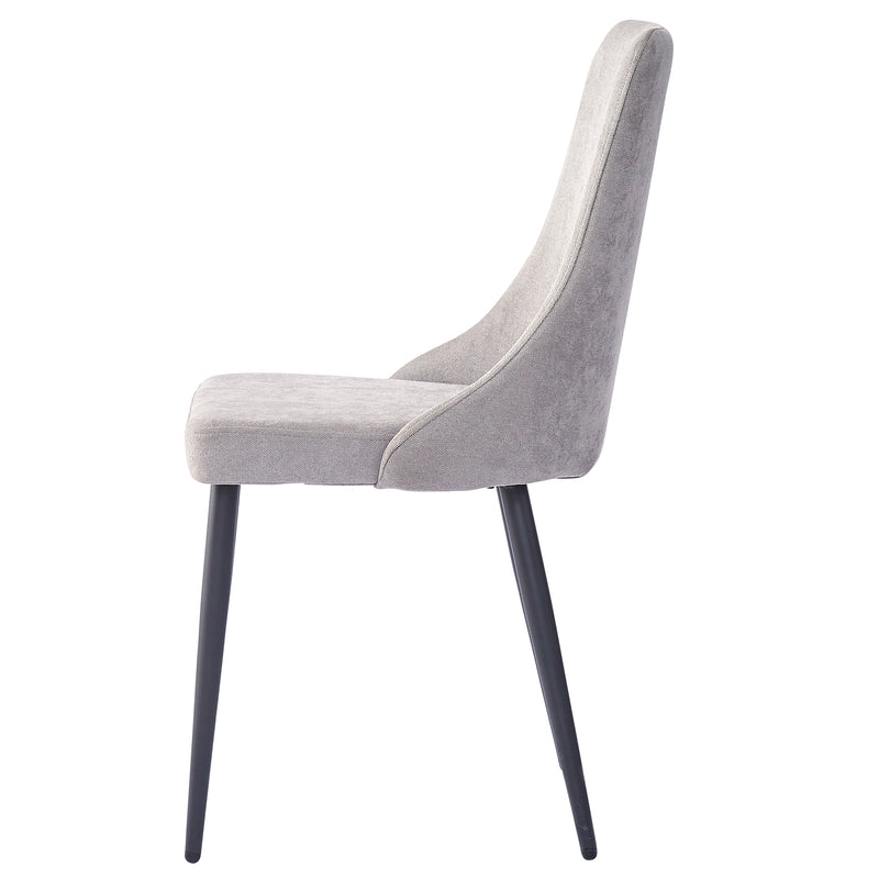 4. "Upgrade your dining area with the Venice Dining Chair, Set of 2 in Grey and Black"