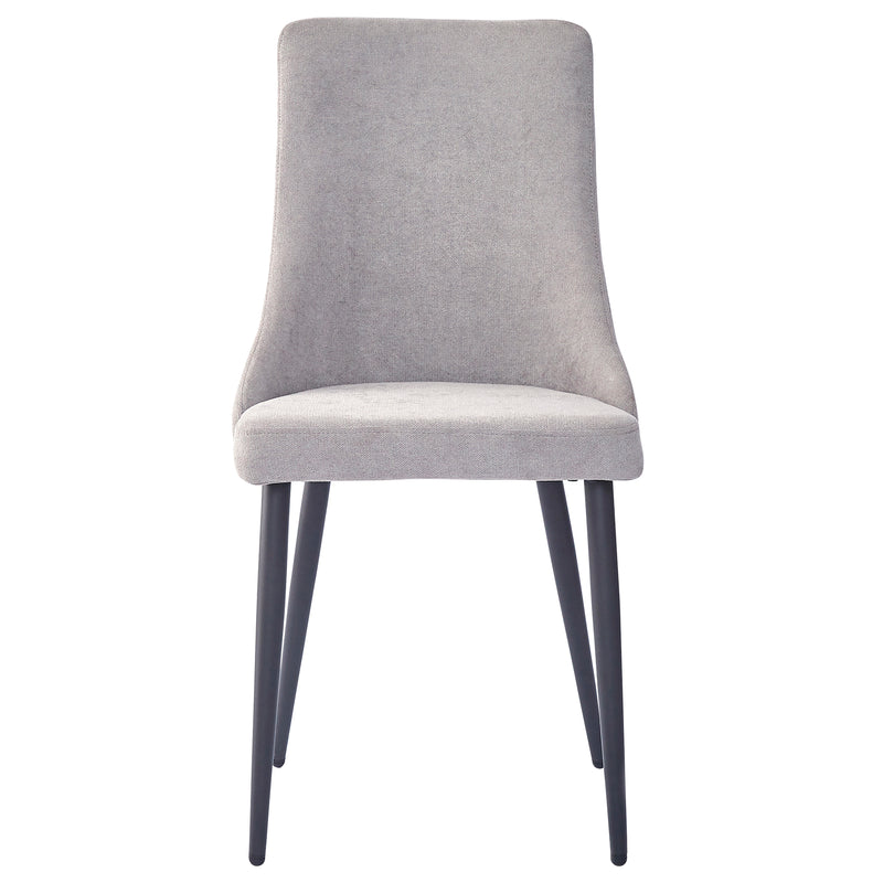 5. "Grey and Black Venice Dining Chair, Set of 2 - Sleek design meets ultimate comfort"