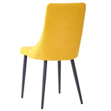 3. "Modern Venice Dining Chair, Set of 2 in Mustard and Black - Perfect for contemporary interiors"