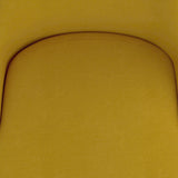 6. "Mustard and Black Upholstered Dining Chairs - Set of 2 - Luxurious seating for your dining area"