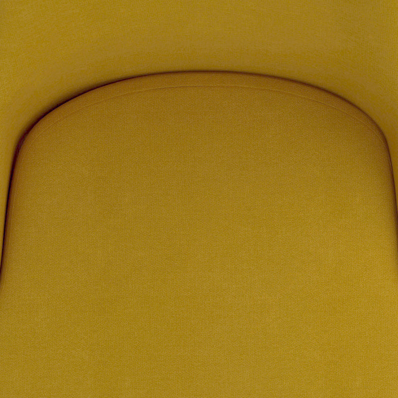6. "Mustard and Black Upholstered Dining Chairs - Set of 2 - Luxurious seating for your dining area"