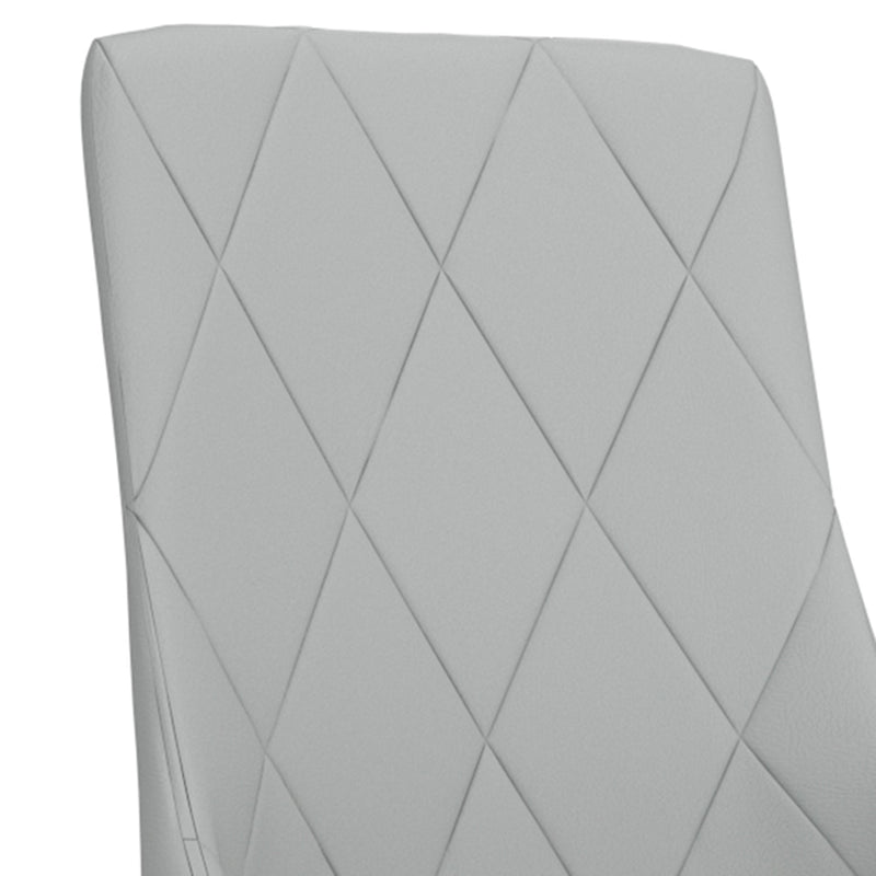 6. "Light Grey and Aged Gold Dining Chairs - Set of 2 for a luxurious and inviting dining area"