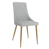 1. "Antoine Dining Chair, Set of 2 in Light Grey and Aged Gold - Elegant and comfortable seating"