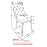 8. "White and Aged Gold Chairs - Elevate Your Dining Room Décor with Style"