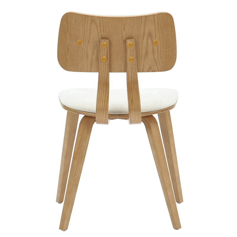 6. "Beige Fabric Zuni Dining Chair - Versatile seating option for various interior styles"