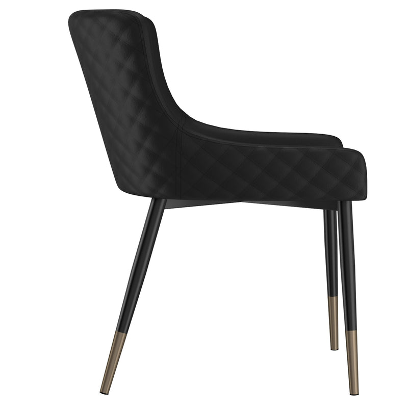 5. "Xander Dining Chair, Set of 2 in Black - Durable and long-lasting construction"