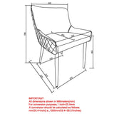 8. "Black Xander Dining Chairs, Set of 2 - Easy to clean and maintain"