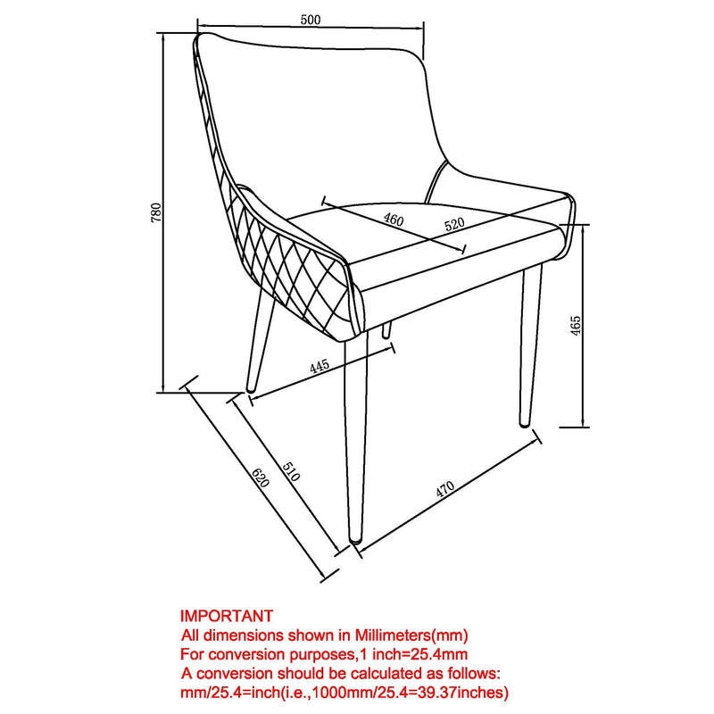 8. "Black Xander Dining Chairs, Set of 2 - Easy to clean and maintain"