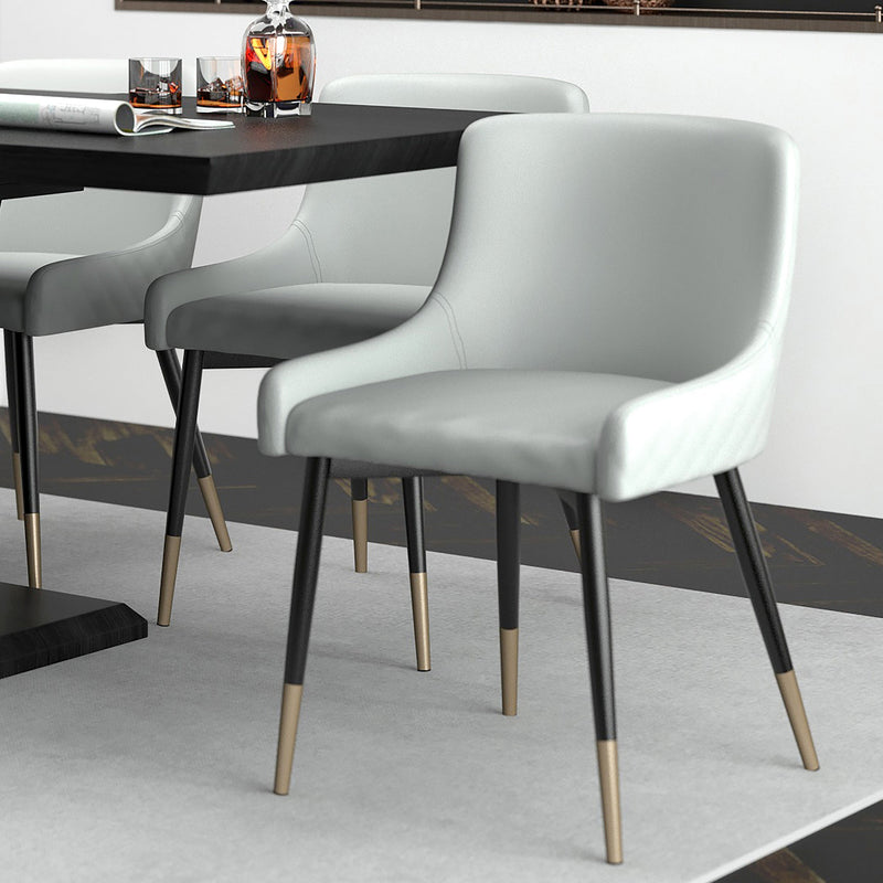 2. "Light Grey and Black Xander Dining Chair, Set of 2 - Enhance your dining space with modern elegance"