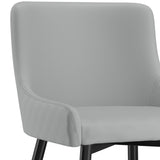 6. "Light Grey and Black Xander Dining Chair, Set of 2 - Versatile seating option for various interior styles"
