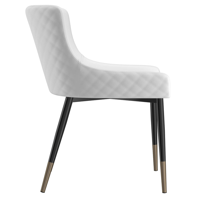 5. "Xander Dining Chair, Set of 2 in White and Black - Perfect addition to any dining space"
