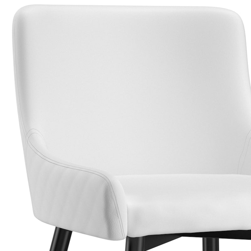 6. "White and Black Xander Dining Chair, Set of 2 - Enhance your dining experience"