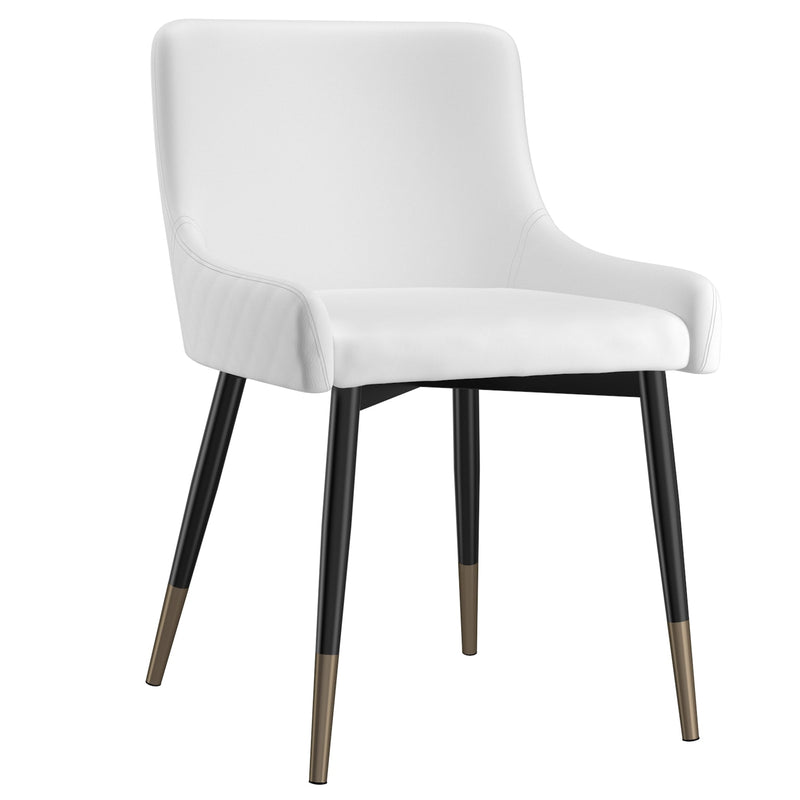 1. "Xander Dining Chair, Set of 2 in White and Black - Sleek and modern design"