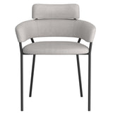 5. "Grey and Black Upholstered Dining Chairs - Add a touch of sophistication to your dining area"