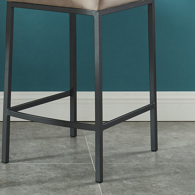 5. "Diego 26" Counter Stool, Set of 2 in Grey and Grey Leg - Versatile addition to any kitchen or bar area"