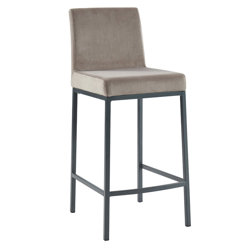 1. "Diego 26" Counter Stool, Set of 2 in Grey and Grey Leg - Sleek and stylish seating option"