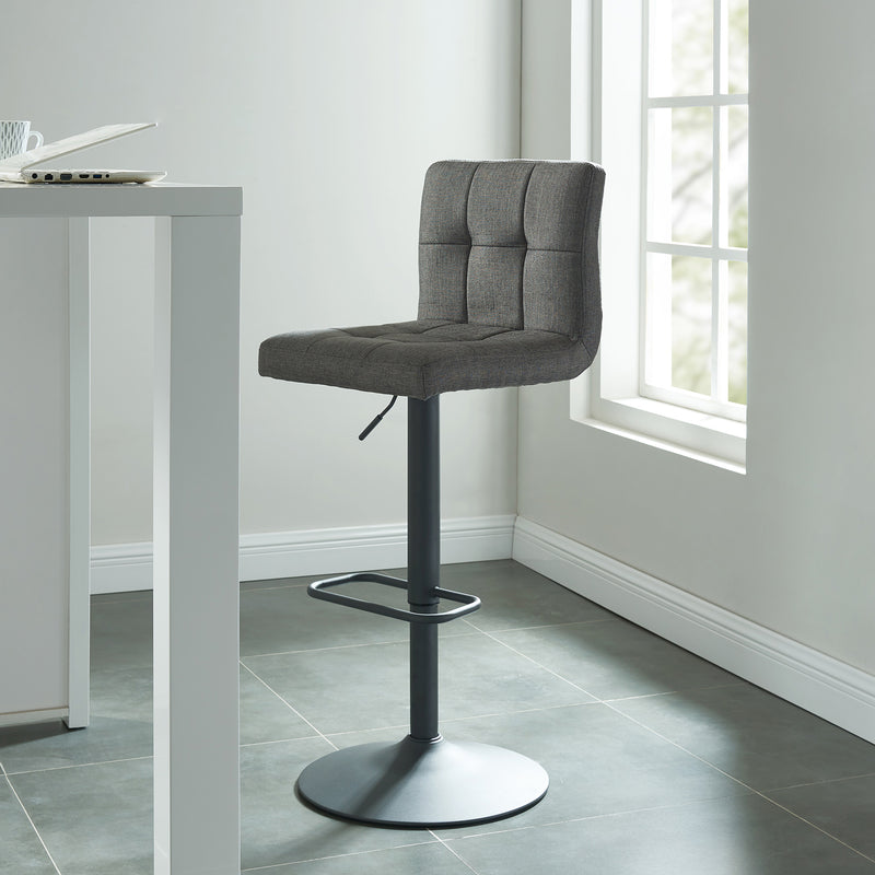 2. "Grey adjustable stools - Perfect for any modern home or office space"