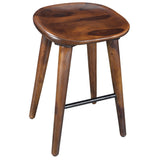 5. "Comfortable 26" counter stool in walnut - Enjoy long conversations with friends"
