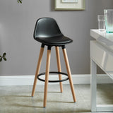 2. "Black and Natural Counter Stools - Diablo 26" Set of 2 for Modern Interiors"