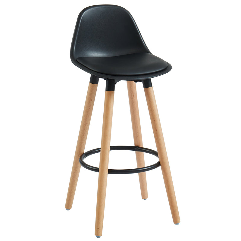 1. "Diablo 26" Counter Stool, Set of 2 in Black and Natural - Stylish and Functional"
