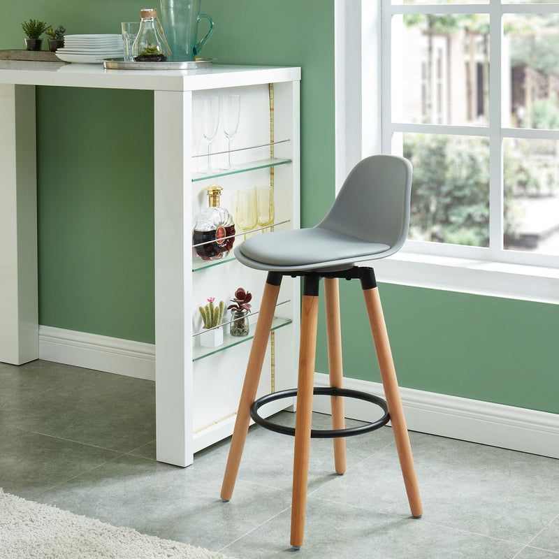 2. "Grey and Natural Counter Stools - Enhance your home decor with Diablo 26" stools"