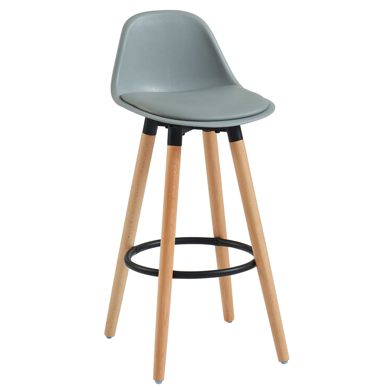1. "Diablo 26" Counter Stool, Set of 2 in Grey and Natural - Stylish seating for your kitchen island"