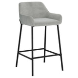 1. "Baily 26" Counter Stool, Set of 2 in Grey and Black - Sleek and stylish seating option"