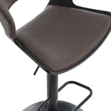7. "Rover Adjustable Stool in Brown and Black - Ergonomic seating with air lift mechanism"