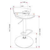 8. "Brown and Black Rover Stool - Versatile and durable seating option for home or office"