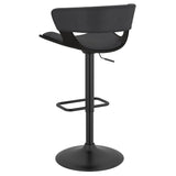 3. "Versatile and adjustable Rover Adjustable Air Lift Stool in Charcoal and Black"
