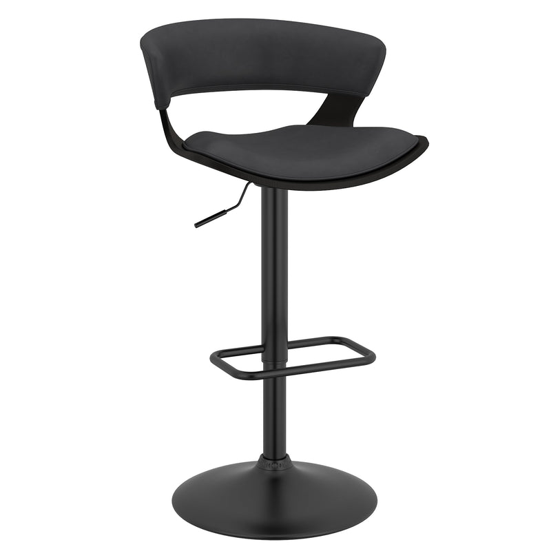 1. "Rover Adjustable Air Lift Stool in Charcoal and Black - Ergonomic seating solution"