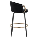 5. "Black and Gold Kitchen Stools - Lavo 26" Counter Stool Set of 2"