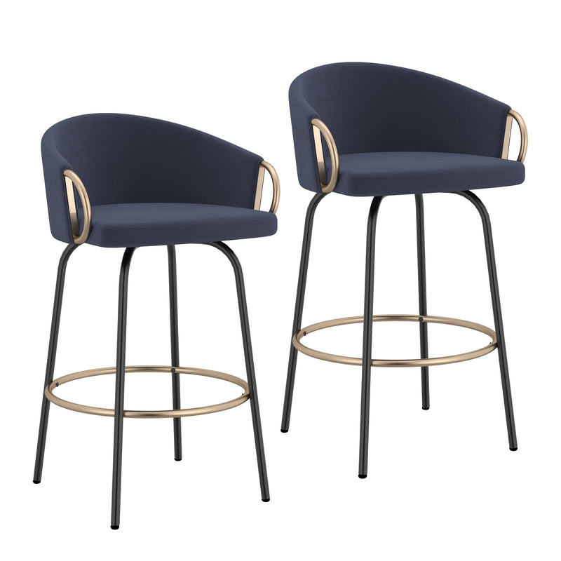 7. "Lavo 26" Counter Stool, Set of 2 - Ergonomic and Supportive Seating"
